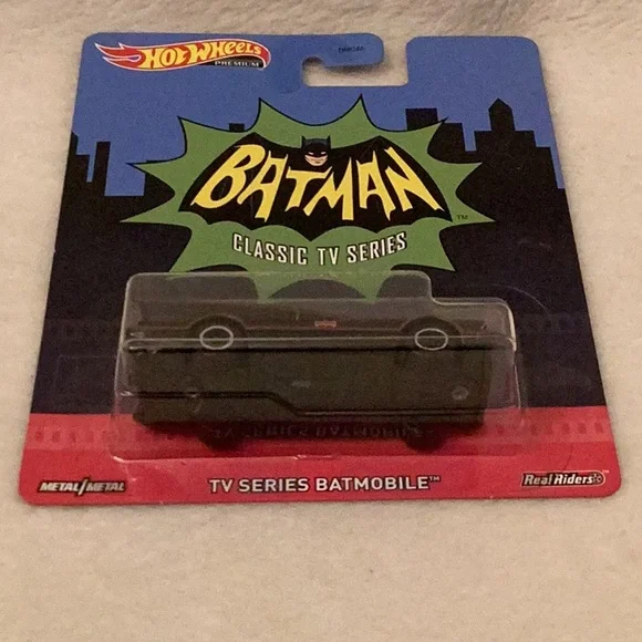 Batmobile ~ Batman Classic TV Series ~ Hot Wheels Premium ~ Real Riders w/case - Picture 9 of 12